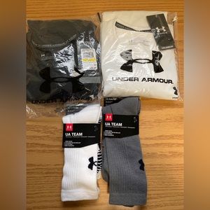 NEW UNWORN IN BAG WITH TAGS | Under Armour Cold Gear, Medium (Black & White)